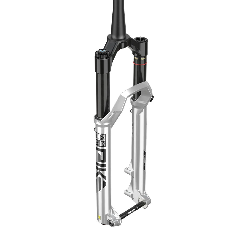 RockShox Pike Ultimate Charger 3 RC2 Debon Air+ 27.5" Suspension Fork - 120mm - 37mm Offset - Tapered - 15x110mm Boost - Gloss Silver 1 RockShox Pike Ultimate Charger 3 RC2 Debon Air+ 27.5" Suspension Fork - 120mm - 37mm Offset - Tapered - 15x110mm Boost - Gloss Silver