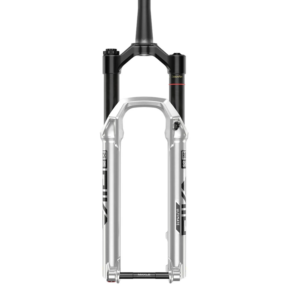 RockShox Pike Ultimate Charger 3 RC2 Debon Air+ 27.5" Suspension Fork - 120mm - 37mm Offset - Tapered - 15x110mm Boost - Gloss Silver 3 RockShox Pike Ultimate Charger 3 RC2 Debon Air+ 27.5" Suspension Fork - 120mm - 37mm Offset - Tapered - 15x110mm Boost - Gloss Silver - Afbeelding 3