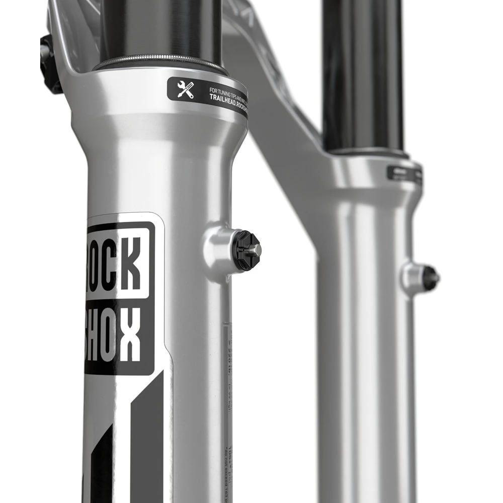 RockShox Pike Ultimate Charger 3 RC2 Debon Air+ 27.5" Suspension Fork - 120mm - 37mm Offset - Tapered - 15x110mm Boost - Gloss Silver 4 RockShox Pike Ultimate Charger 3 RC2 Debon Air+ 27.5" Suspension Fork - 120mm - 37mm Offset - Tapered - 15x110mm Boost - Gloss Silver - Afbeelding 4