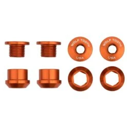 Wolf-tooth Wolf Tooth Aluminum Chainring Bolts - 6mm - 1-speed (4 Pieces) -Fiets Verkoop 120352 08 d 203185