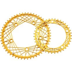 KCNC K4 Cobweb II Road Chainring 130mm - Gold