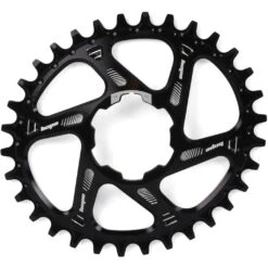 Hope Oval Spiderless Retainer Narrow-Wide Boost Chainring For Hope Crankset - 3mm Offset - Black