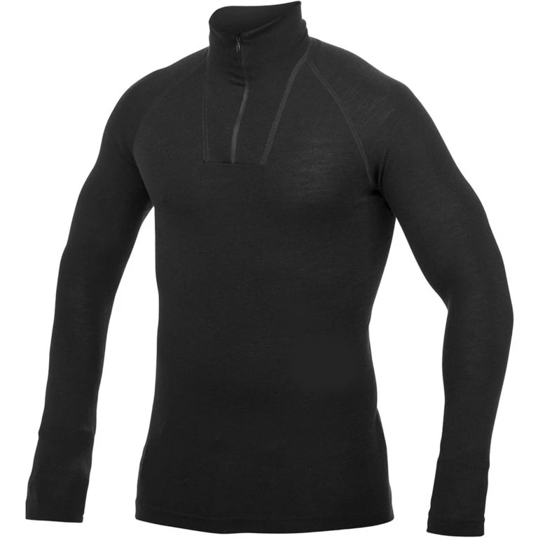 Woolpower Zip Turtleneck LITE Unisex Undershirt - Black 1 Woolpower Zip Turtleneck LITE Unisex Undershirt - Black