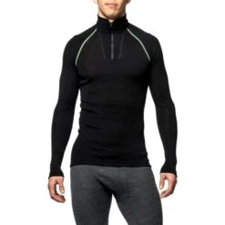 Woolpower Zip Turtleneck LITE Unisex Undershirt - Black 7 Woolpower Zip Turtleneck LITE Unisex Undershirt - Black -Fiets Verkoop 232031 02 d 447639