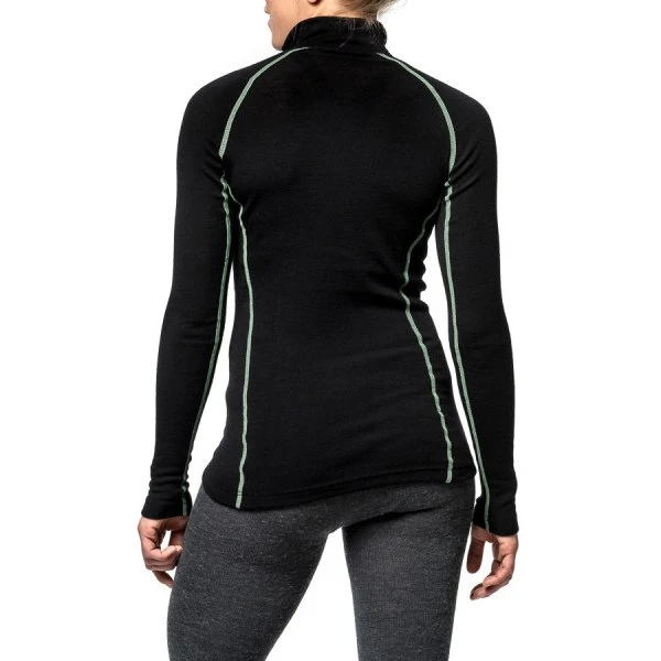 Woolpower Zip Turtleneck LITE Unisex Undershirt - Black 4 Woolpower Zip Turtleneck LITE Unisex Undershirt - Black - Afbeelding 4