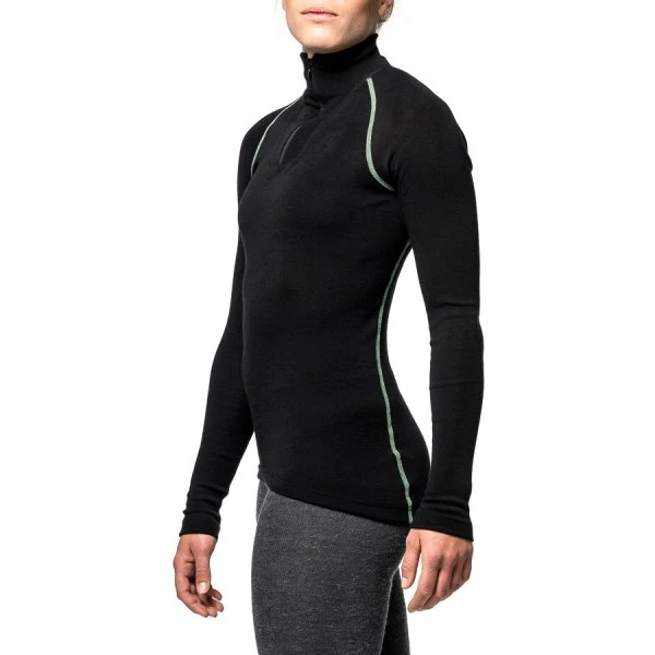 Woolpower Zip Turtleneck LITE Unisex Undershirt - Black 5 Woolpower Zip Turtleneck LITE Unisex Undershirt - Black - Afbeelding 5