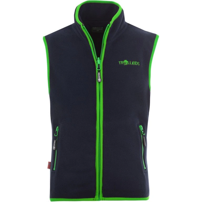 Trollkids Arendal Kinder Vest - Navy/Viper Green 1 Trollkids Arendal Kinder Vest - Navy/Viper Green