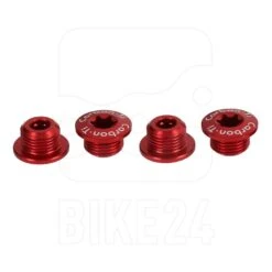 Carbon-Ti X-Fix XX1 MTB Chainring Fixing Bolt Set - Red
