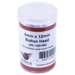 Wheels Manufacturing Button Head Cap Screws - M5x12mm - 50 Pieces