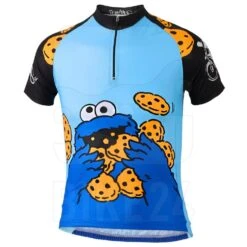 Biketags Kids Jersey Sesame Street - Cookie Monster