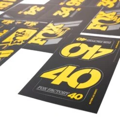 FOX Decal Kit 2019 AM Heritage For Suspension Fork And Rear Shock - Yellow -Fiets Verkoop 331555 02 d 696423