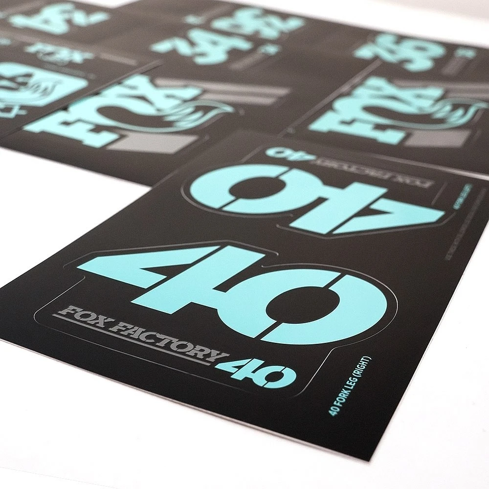 FOX Decal Kit 2019 AM Heritage For Suspension Fork And Rear Shock - Mint 1 FOX Decal Kit 2019 AM Heritage For Suspension Fork And Rear Shock - Mint