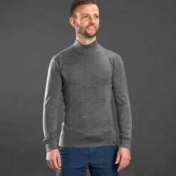 GripGrab Merino 1/2 Zip Vest Met Lange Mouwen - Grey -Fiets Verkoop 347819 02 d 741967
