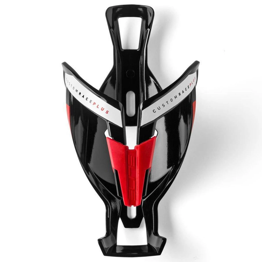 Elite Custom Race Plus Bottle Cage - Black Glossy/blue Graphic 2 Elite Custom Race Plus Bottle Cage - Black Glossy/blue Graphic - Afbeelding 2