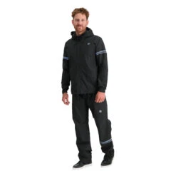 AGU Essential Original Unisex Regenpak - Regenbroek En Regenjas Set - Zwart