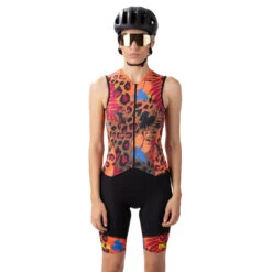 ALE Alé PR.E Esotika Dames Racebody Zonder Mouwen - Oranje -Fiets Verkoop ale pr 1454226