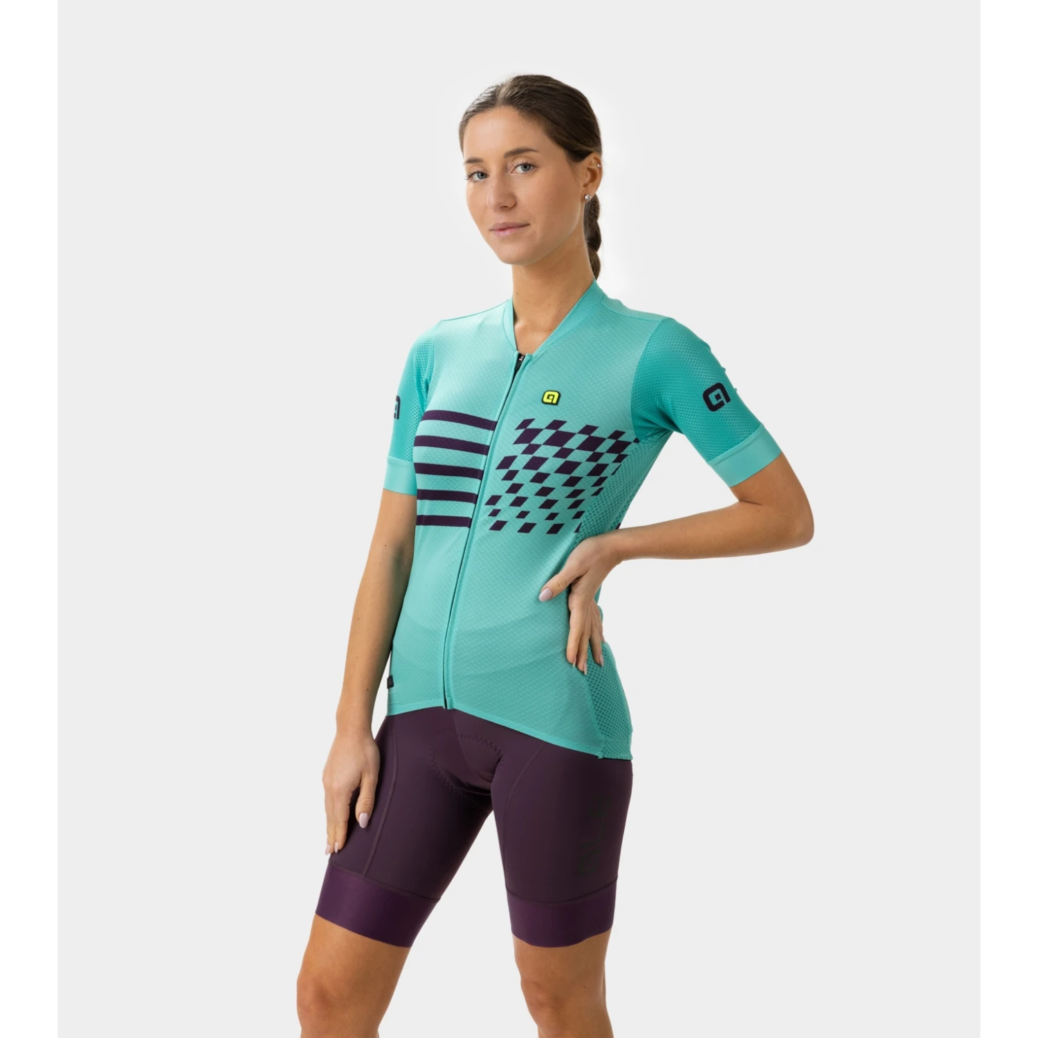 ALE Alé PR.E Play Dames Shirt Met Korte Mouwen - Aqua Green 6 ALE Alé PR.E Play Dames Shirt Met Korte Mouwen - Aqua Green - Afbeelding 6