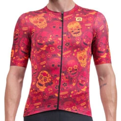 ALE Alé PRAGMA Mexico Shirt Met Korte Mouwen - Bordeaux