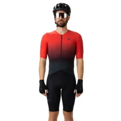 ALE Alé R-EV1 Bad Racebody Met Korte Mouwen - Rood