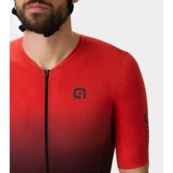 ALE Alé R-EV1 Bad Racebody Met Korte Mouwen - Rood -Fiets Verkoop ale r ev1 bad short sleeve skinsuit red 54 1455957