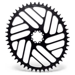 Alugear Beach Ball Narrow Wide Road Chainring - Oval - 1x SRAM 8-Bolt Direct Mount - Black