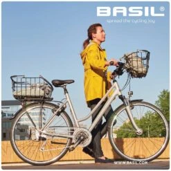 Basil Cento Alu Multi System Nordlicht Fietsmand 41L - Zwart -Fiets Verkoop basil cento alu multi system nordlicht bike basket matt black 1 1361855