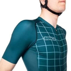 Bioracer Spitfire Fietstrui - Moon Ride - Petrol -Fiets Verkoop bioracer spitfire radtrikot moon ride petrol 6 1203437