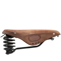 BROOKS ENGLAND Brooks B67 Softened Short Bend Leather Saddle - Dark Tan -Fiets Verkoop brooks b67 softened short bend leather saddle dark tan 3 1327575
