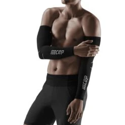 CEP Compression Armwarmers - Zwart/grijs -Fiets Verkoop cep compression arm sleeves black grey 1 1555724
