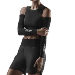 CEP Compression Armwarmers - Zwart/grijs -Fiets Verkoop cep compression arm sleeves black grey 2 1555725