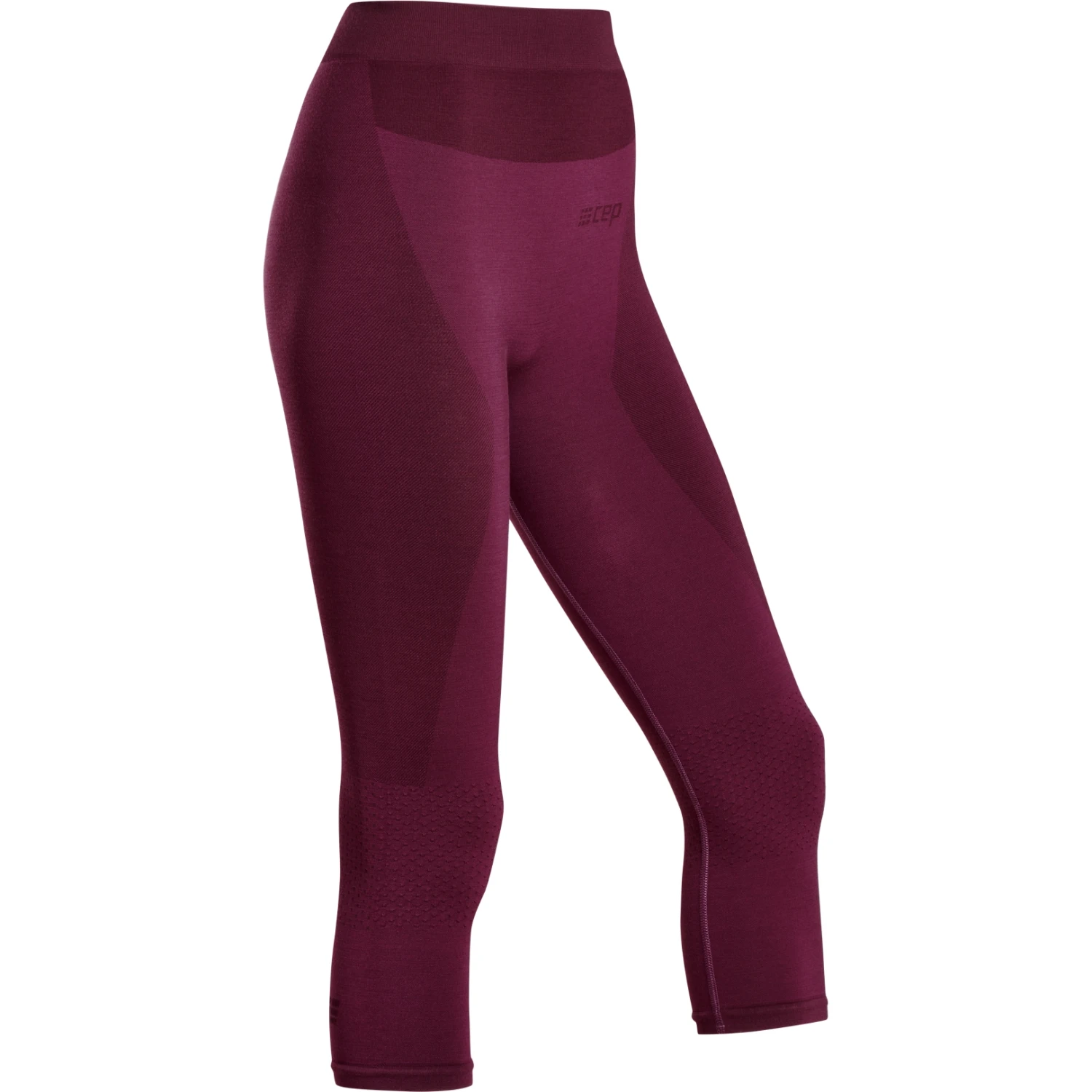 CEP Merino Base Skiing 3/4 Legging Dames - Purple 2 CEP Merino Base Skiing 3/4 Legging Dames - Purple - Afbeelding 2