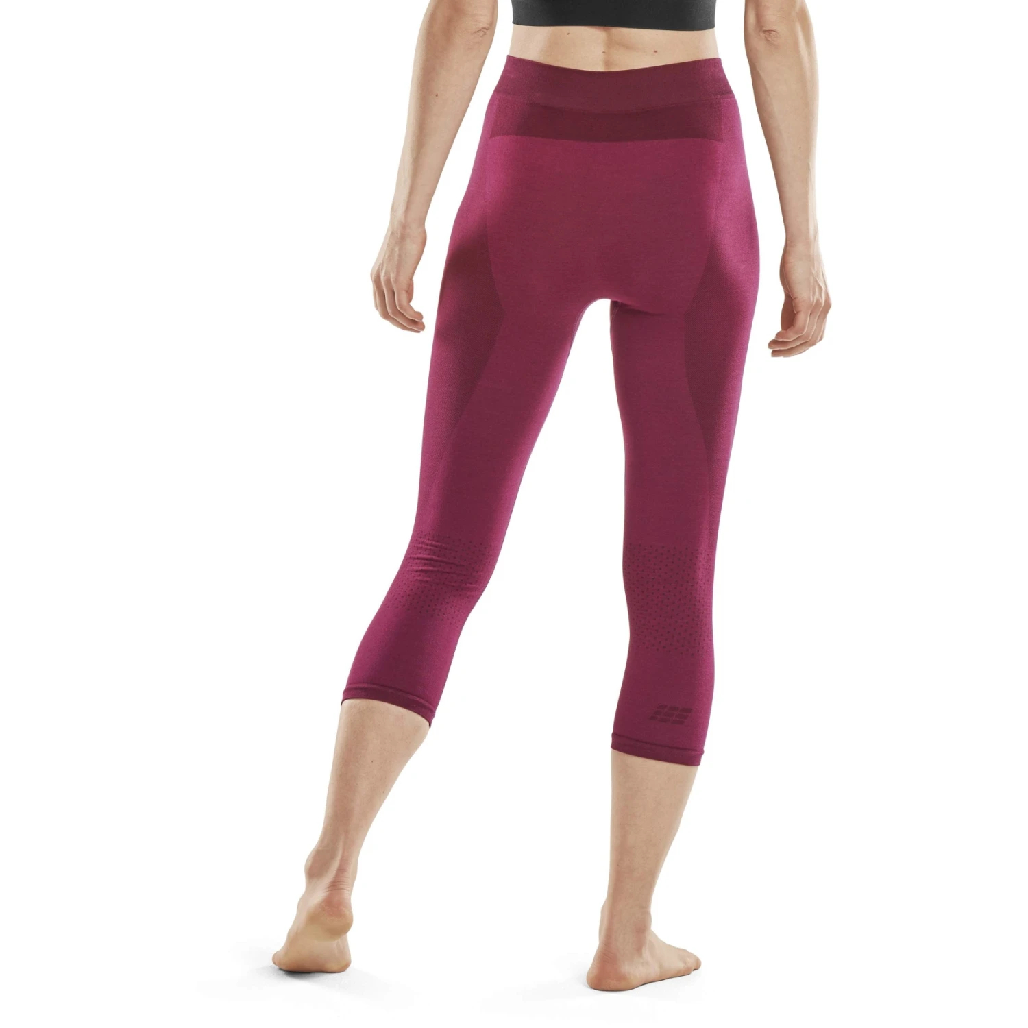 CEP Merino Base Skiing 3/4 Legging Dames - Purple 4 CEP Merino Base Skiing 3/4 Legging Dames - Purple - Afbeelding 4