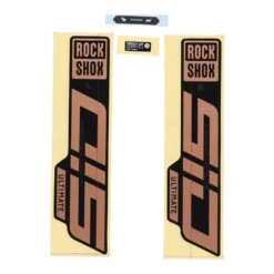 RockShox Decal Kit For 27.5/29" SID Ultimate - Matte Copper Foil For High Gloss Black (2021)