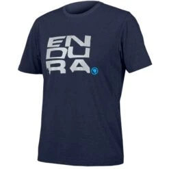 Endura One Clan Organic Stacked T-Shirt - Ink Blue
