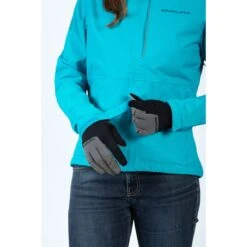 Endura Women's Hummvee Waterproof Hooded Jacket - Dark Teal -Fiets Verkoop endura women s hummvee waterproof hooded jacket 5 1268055