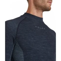 Falke Wool-Tech Trend Shirt Met Lange Mouwen - Space Blue 6116 -Fiets Verkoop falke wool tech trend longsleeve shirt space blue 6116 4 1568169