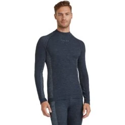 Falke Wool-Tech Trend Shirt Met Lange Mouwen - Space Blue 6116