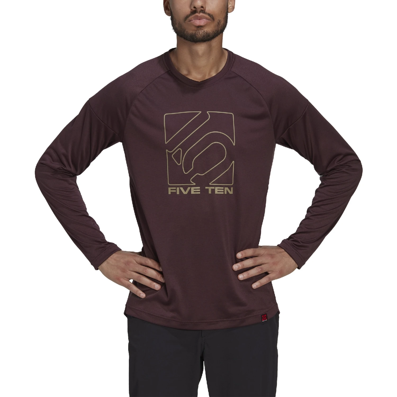 Five Ten Lange Mouwen - Shadow Maroon 2 Five Ten Lange Mouwen - Shadow Maroon - Afbeelding 2