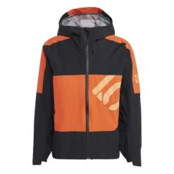 Five Ten All-Mountain Rain Jacket - Black / Semi Impact Orange