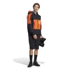 Five Ten All-Mountain Rain Jacket - Black / Semi Impact Orange -Fiets Verkoop five ten ht9605 all mountain rain jacket semi impact orange 06 1441003