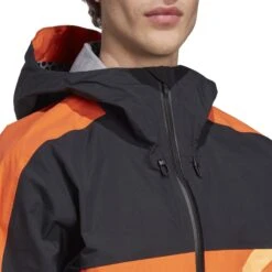 Five Ten All-Mountain Rain Jacket - Black / Semi Impact Orange -Fiets Verkoop five ten ht9605 all mountain rain jacket semi impact orange 08 1441005