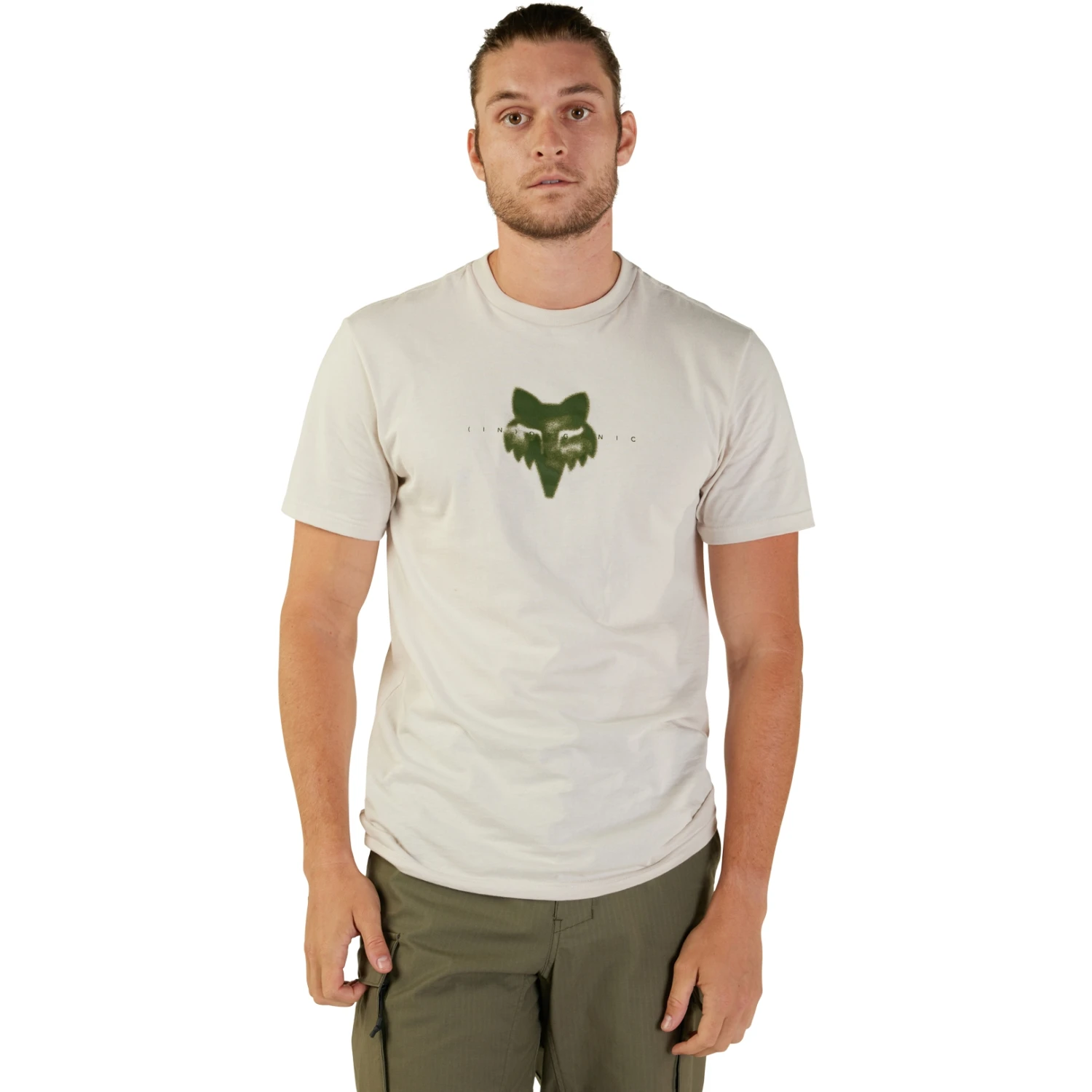 Fox Racing FOX Inorganic Premium T-Shirt Heren - Vintage White 1 Fox Racing FOX Inorganic Premium T-Shirt Heren - Vintage White