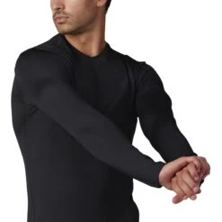 Fox Racing FOX Tecbase Baselayer Fire Baselayer Met Lange Mouwen Heren - Black -Fiets Verkoop fox tecbase fire longsleeve shirt black 4 1351042