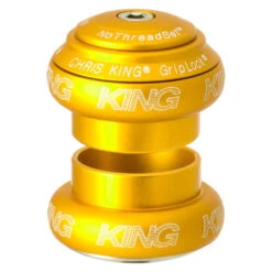 Chris-king Chris King NoThreadSet Grip Lock Headset 1 1/8 Inch - EC34/28.6 | EC34/30 - Classic Logo Print -Fiets Verkoop gold 982866