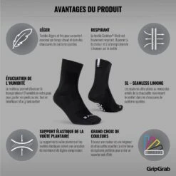 GripGrab Lightweight SL Sokken - Black -Fiets Verkoop gripgrab lightweight sl socks black 15 1199179