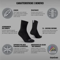 GripGrab Lightweight SL Sokken - Black -Fiets Verkoop gripgrab lightweight sl socks black 16 1199180