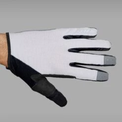 GripGrab Shark Gevoerde Handschoenen Met Lange Vingers - White -Fiets Verkoop gripgrab shark padded full finger gloves white 5 1201387