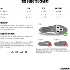 GripGrab Winddichte Tenen Overschoenen - Black -Fiets Verkoop gripgrab windproof hi vis toe covers yellow hi vis 14 1202428