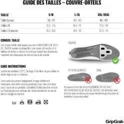 GripGrab Winddichte Tenen Overschoenen - Black -Fiets Verkoop gripgrab windproof hi vis toe covers yellow hi vis 17 1202433