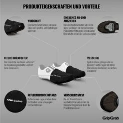 GripGrab Winddichte Tenen Overschoenen - Black -Fiets Verkoop gripgrab windproof toe covers black 3 1202442
